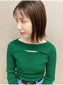 外ハネ×ボブ