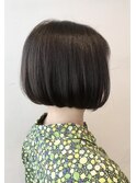 スッキリコンパクト×暗髪ボブ