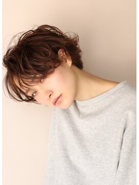 ナタン 自由が丘(NATHAN) モノトーングレージュ×バリアージュ×ブルーサファイア×ボブ