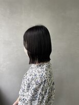 エイト プラット 渋谷2号店(EIGHT plat)&nbsp;切りっぱなしボブ　透明感カラー