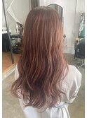 ゆるふわ明るめPINK ブリーチなし