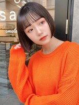 サンド 表参道(sand)&nbsp;前下がりショートボブ大人可愛い20代30代表参道