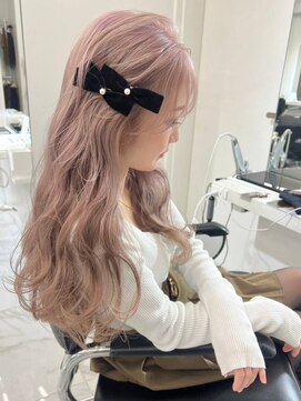 ランテルディ 渋谷(LANTERDIT) 透明感カラー 艶カラー ピンクアッシュカラー レイヤーカット