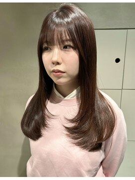 ハウ 心斎橋(how) ロング/顔周りレイヤー/レイヤーカット/艶カラー/トリートメント