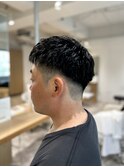 【soy-kufu】MEN'S HAIRアッシュブラックカルマパーマ