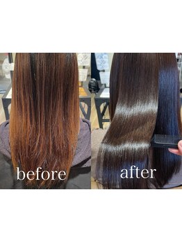 【甲子園口徒歩1分】髪質改善を手掛けるPap's de coiffeur髪本来の美しさを取り戻し、自然な仕上がりに◎