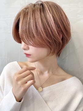 セイドット フクオカ(Say.FUKUOKA) 【Say.福岡】ショート×ピンクベージュ×大人ショート×前髪なし