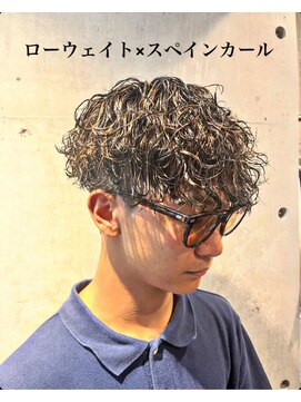 サロンリベルテ(salon Liberte) メンズスペインカール20代前下がりマッシュスパイラルツイスト