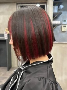 ナンバーウルス 名駅店(N° ulus) 【number ulus】アンブレラカラー×ブラック＆レッド