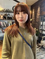 トレンチ(TRENCH)&nbsp;レイヤーカット　マッシュレイヤー　暖色カラー