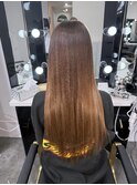 ミディアムからロング♪ブラウングラデーション！