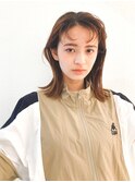 前髪アレンジロブ/マロンベージュ/くすみベージュ/髪質改善