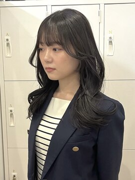 エイチ 梅田(H) ハーフアップシースルーマッシュハイライト40代50代姫カット