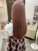 エダメ(EDAME)&nbsp;ピンクベージュ/ブリーチロング/ダブルカラー