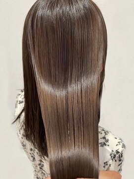 ハクバイジェービー 稲毛(hak by jb) 丸型◎髪質改善カラーで作るアッシュベージュ[稲毛駅/白髪染め]