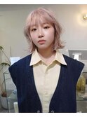 ミルクティーベージュダブルカラーケアブリーチインナーカラー