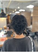 ウルフカット×波巻・スパイラル・平巻きミックスパーマ