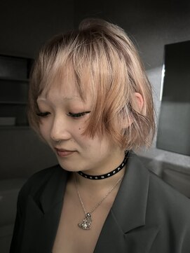 天神美容室 ハイトーン天神大名レイヤーカットデザインカラーブリーチ