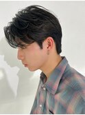 メンズヘア!韓国フェザーパーマ カルマヘアコンマヘア
