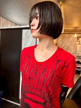 パレット 難波(Palette) セミロングアンブレラカラーミニウルフショートウルフ前髪50代