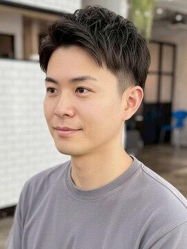 ミュージアム(MUSEUM) ２ブロックメンズアップバング　神戸／三宮／髪質改善