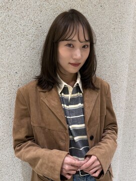 マイル 渋谷(mile) オリーブベージュ×ミディアムレイヤー