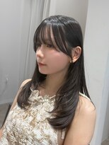 デビュー 沖縄泡瀬店(Debut) ワンホンレイヤー/ミルクティーブロンド/ダークブルー/沖縄市
