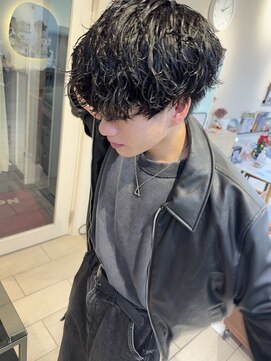 キャンバス バイ ネオリーブ 横浜西口(Canvas by neo.) 横浜★マッシュのシャドウパーマスパイラル