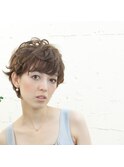 無造作カールショート