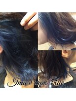 ヘアーメイク トレコローリ(hair make trecolori) 【trecolori】インナーカラー ラピスブルー