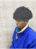 黒髪ツイストスパイラル