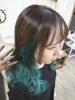 アルル ヘアー(ALULU HAIR) インナーカラーは緑が旬『インナーカラーフォレストグリーン』