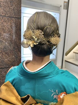 トルネード(TORNADO) 卒業式 袴 ヘアアレンジ 着付け 水引き 金箔 K01-30