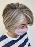 白髪50%以上の方向け 白髪ぼかし 白髪活かし 40代50代60代