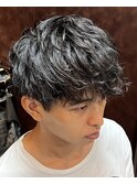 束感マッシュパーマ