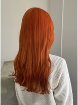 ノートエートル 西金沢(Nought etre)&nbsp;ツヤオレンジ/ハイトーンカラー/ツヤ髪スタイル/20代