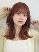 ジョエミバイアンアミ(joemi by Un ami) Unami くびれミディアム　シースルーバング　外はねパーマ