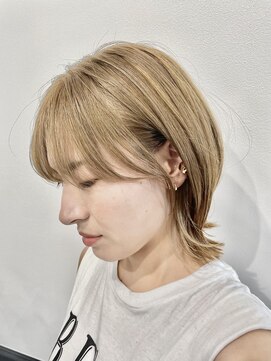 ログ(LOG) 大人可愛いくびレイヤーこなれミディ小顔ワンレン前髪