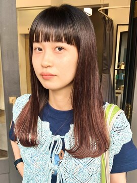 ヘアーアイスカルテット(HAIR ICI QUARTET) 10代20代★かわいいダブルカラーブリーチグラデーションオレンジ