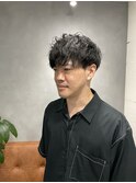 メンズパーマビジネススタイル