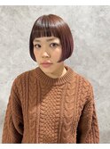 リップラインのマチルダボブ・ピンクブラウングラデーション
