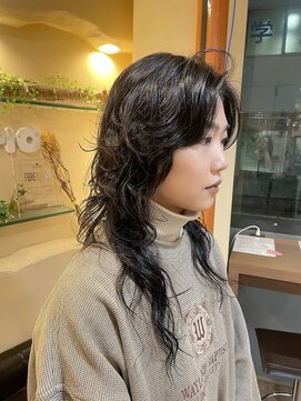 ラウンジ モリオ イケブクロ(Lounge MORIO Ikebukuro) ロングウルフパーマ/黒髪ロングウルフパーマ/スパイラルパーマ◯