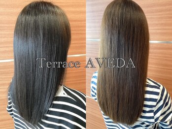 テラスアヴェダ(Terrace AVEDA)の写真/【岡山/髪質改善】AVEDAオーガニックケアでクセとウネリのないストレートヘアを♪自然なふんわり感が◎