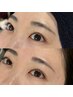 【眉毛を同時に整えたい方】カット+カラー+眉毛を整えるハリウッドブロウ