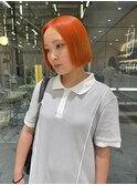 【大宅種乃】夏に向けてオレンジボブ人気！！
