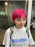 1番いけてるピンクのショートヘア