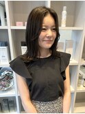 ＜ELMO. 兒玉＞透けカラー外ハネミディアム