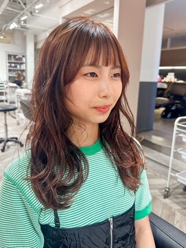 アネーロバイエーケー(ANHELO by AK) オレンジカラー×レイヤースタイル