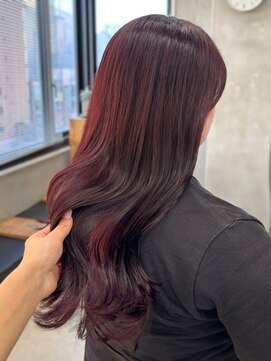 テトヘアー(teto hair) 暖色チェリーレッドロング