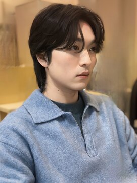 ミレバイジェニー (mirae by geny) センターパートニュアンスパーマウルフ　s